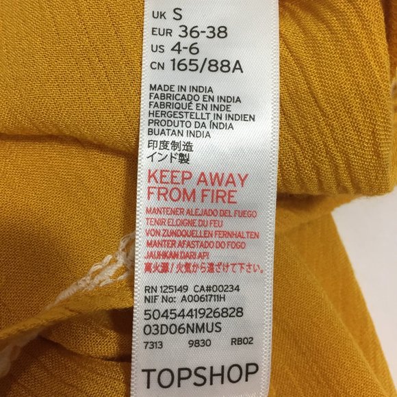 TOPSHOP Embroidered Off The Shoulder Dress - Size Small - Picture 6 of 7